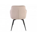 Стул SIGNAL SERVIO Velvet Bluvel 40 темно-бежевый/черный, поворотный